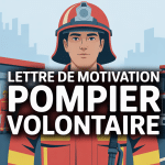 Illustration pompier volontaire caserne lettre de motivation