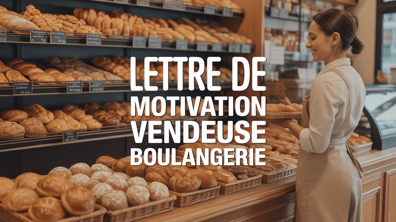 Lettre de motivation pour vendeuse boulangerie vitrine traditionnelle avec vendeuse souriante