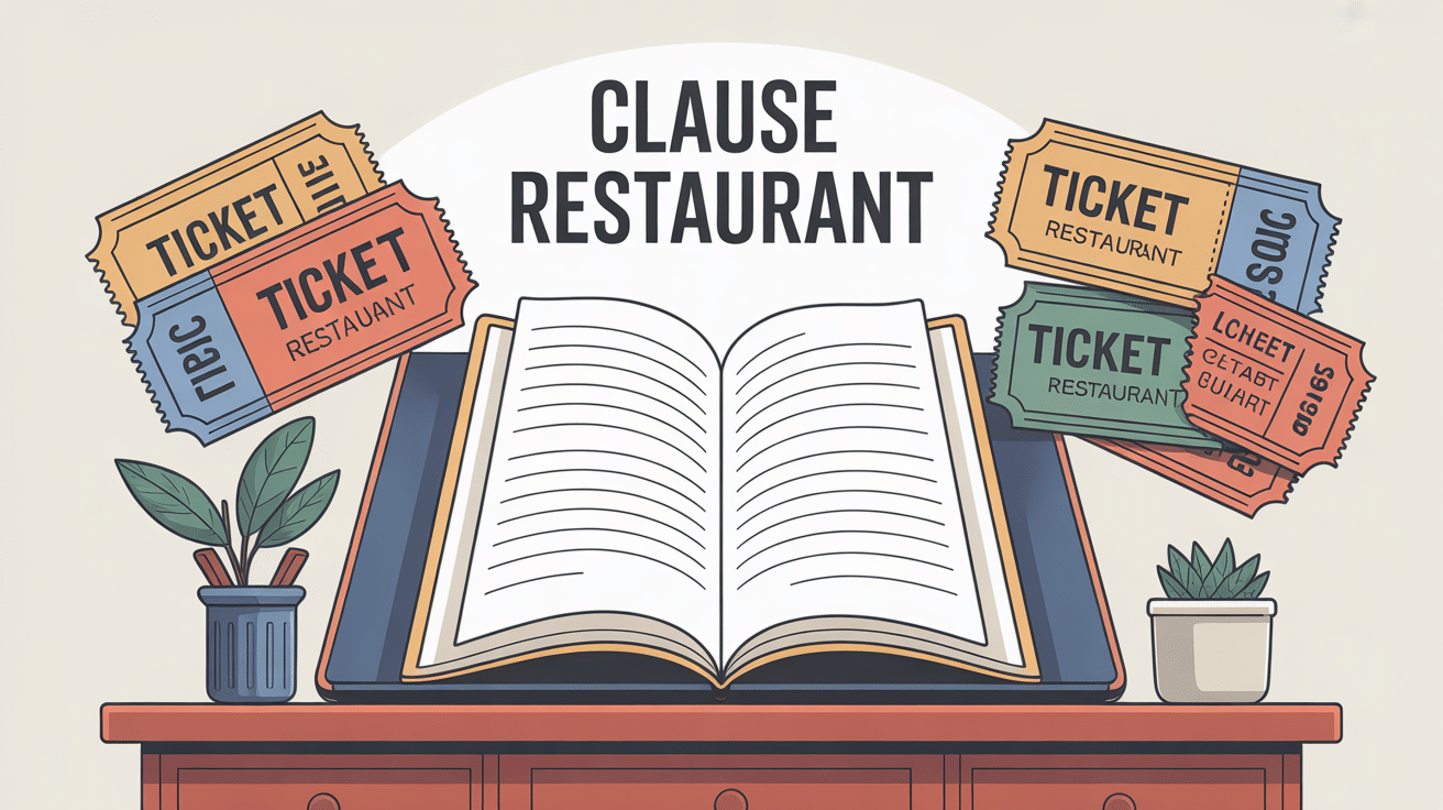 modèle clause ticket restaurant dans le contrat de travail sur bureau