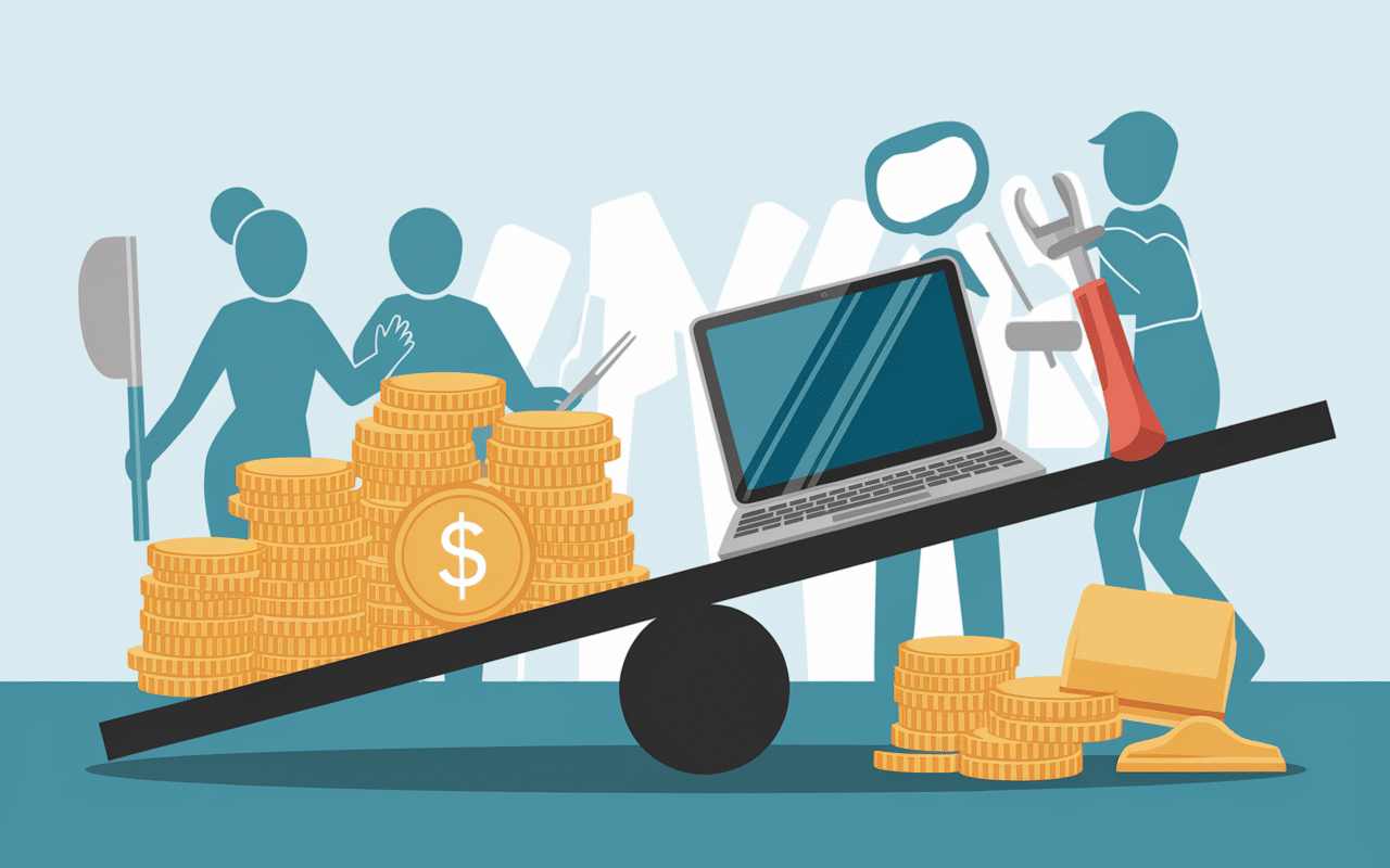 Balance service rémunéré outils et pièces rendre service contre remuneration