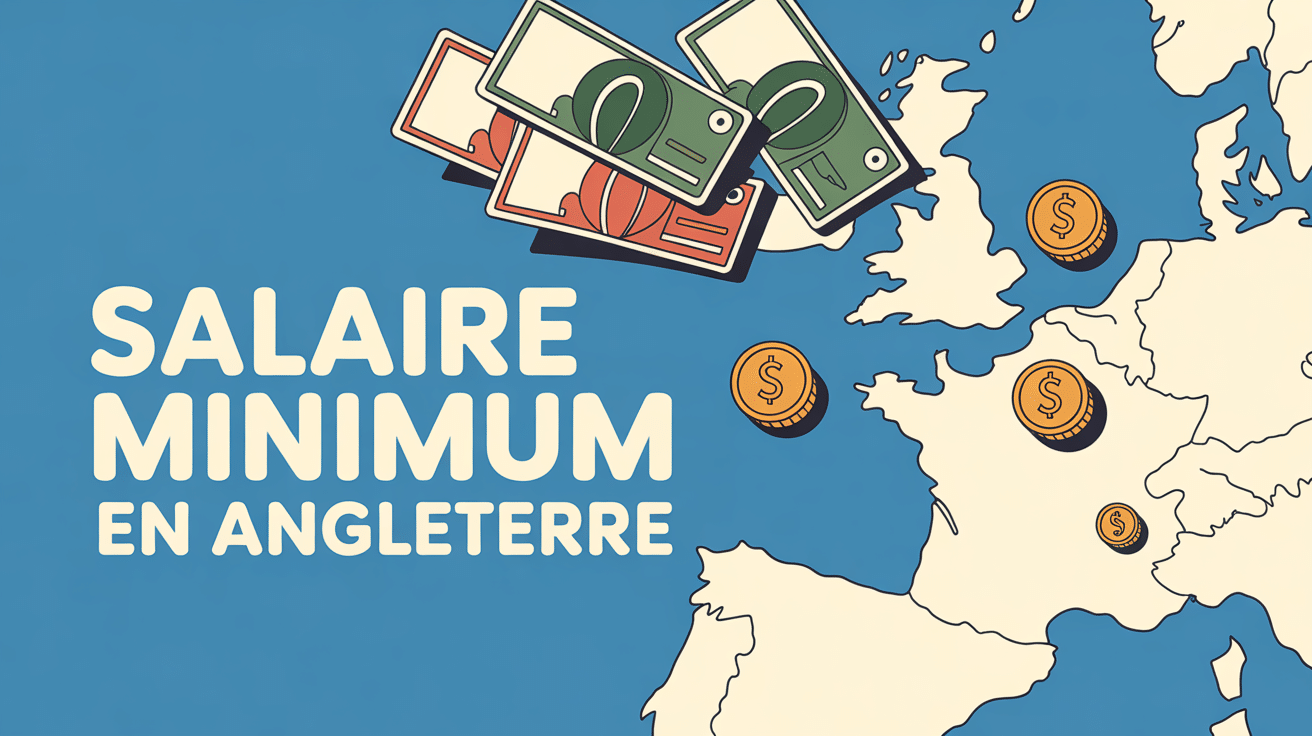 smic angleterre illustration carte europe billets