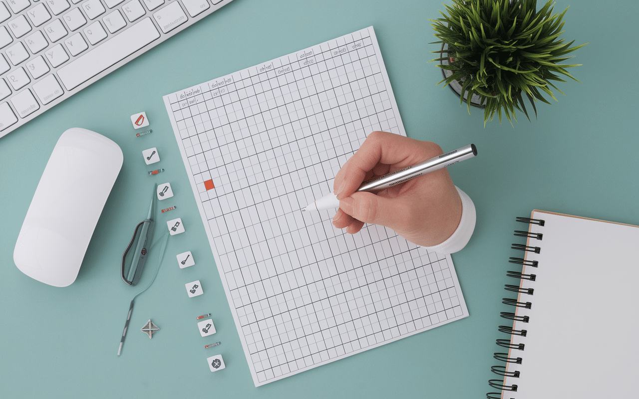 Conception tableau de caractérisation en tableur