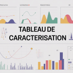 Tableau de caractérisation structuré avec graphiques colorés