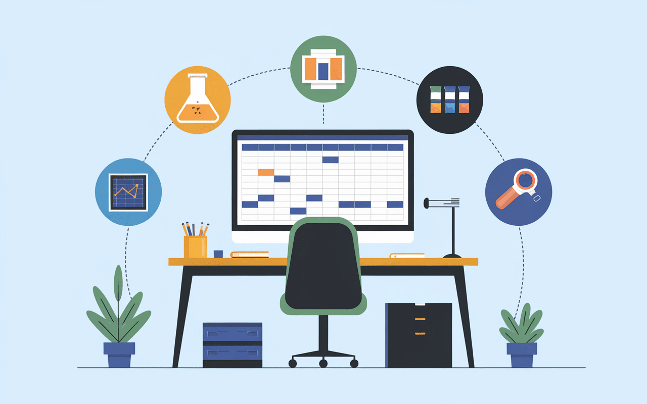 Tableau de caractérisation multi-secteurs illustration
