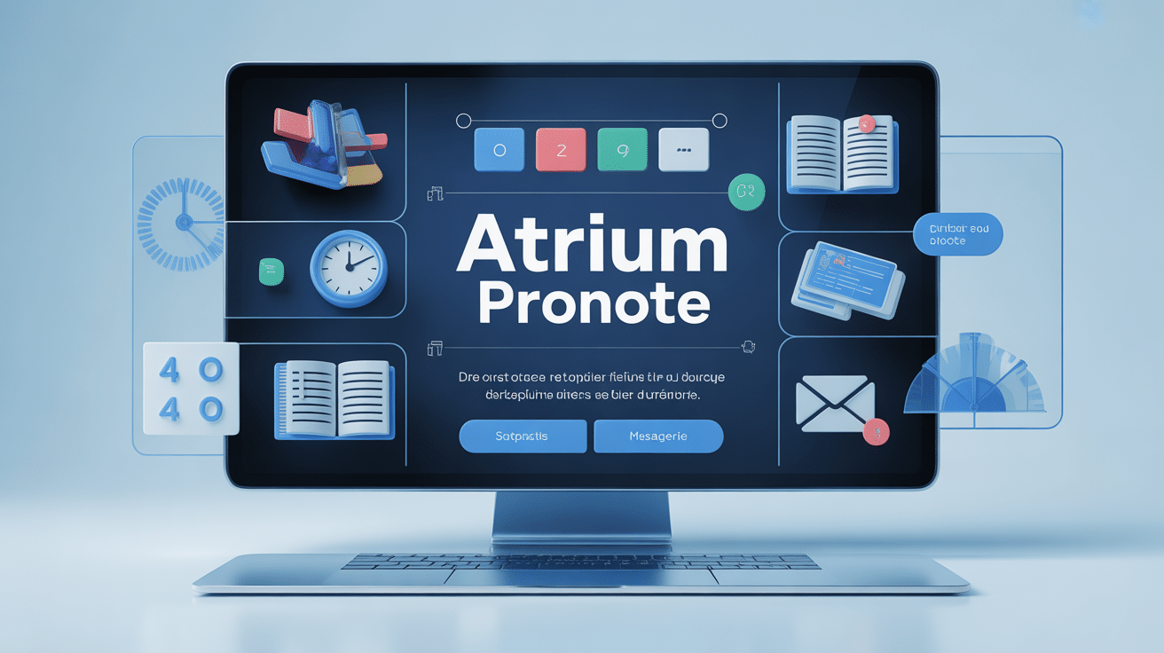 interface atrium pronote ecran ordinateur