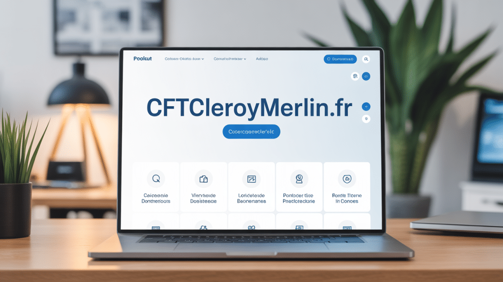 Tableau de bord cftcleroymerlin.fr sur ordinateur