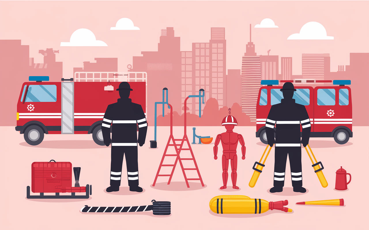 comment devenir pompier volontaire illustration formation terrain