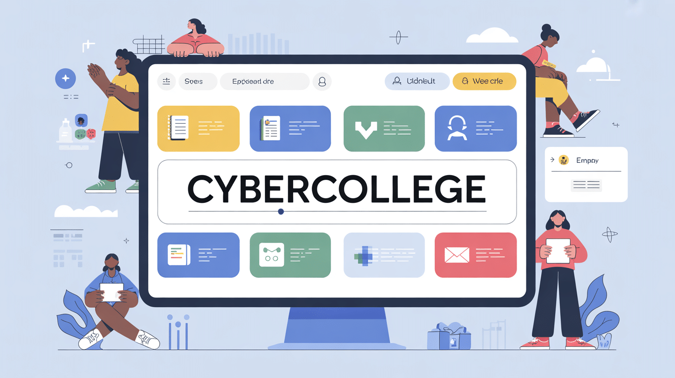 interface cybercollege portail scolaire avec notes emploi du temps
