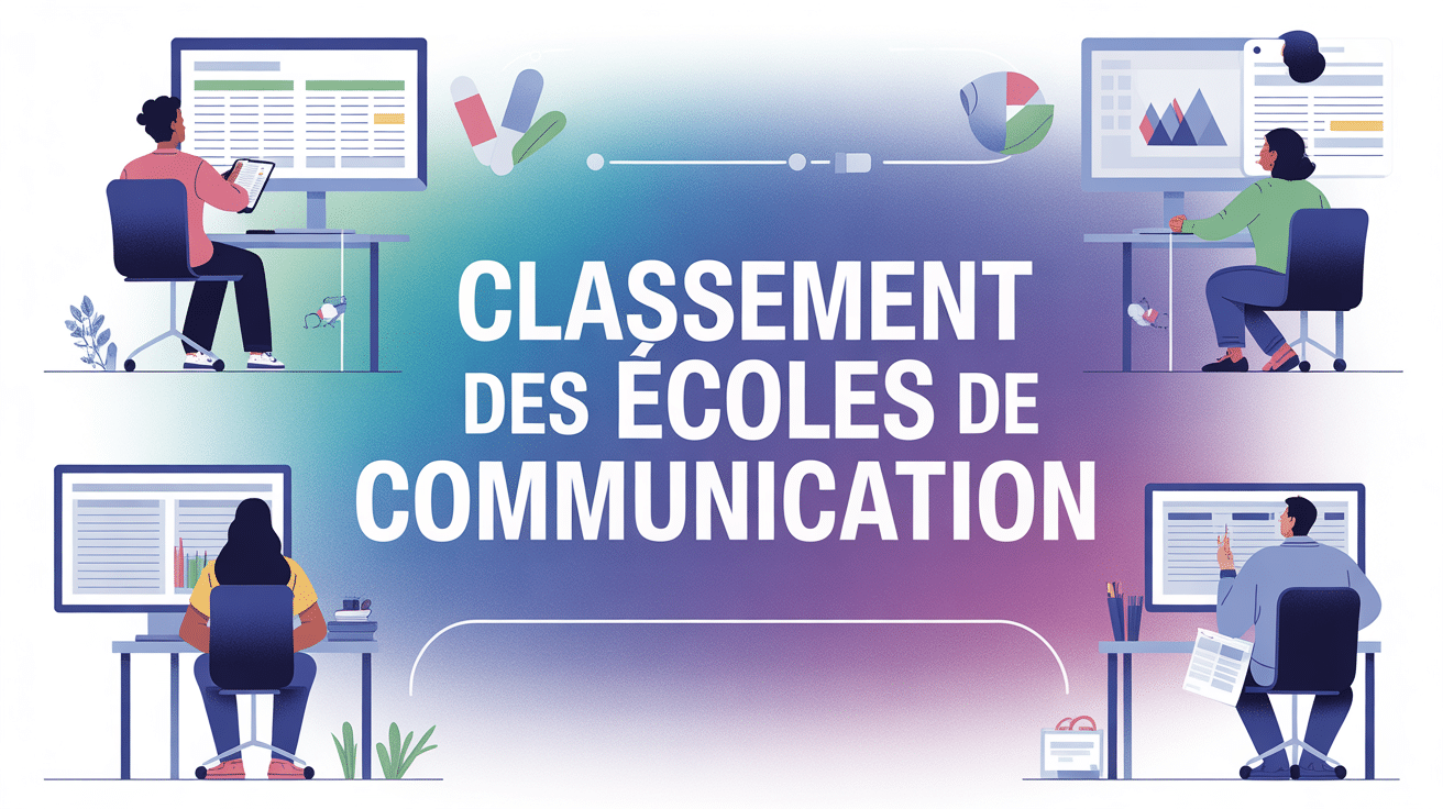 ecole de communication classement illustration moderne et graphique