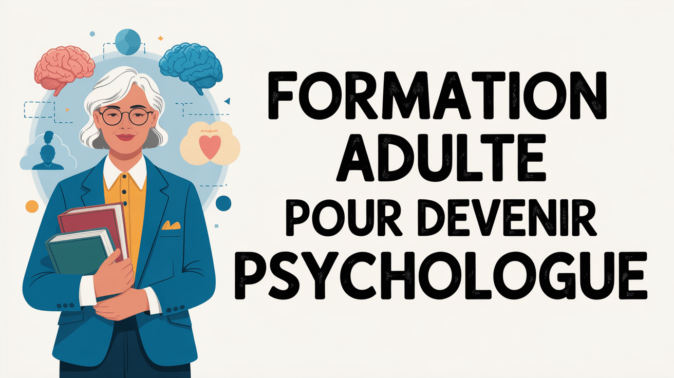 Formation adulte pour devenir psychologue personne mature costume livres