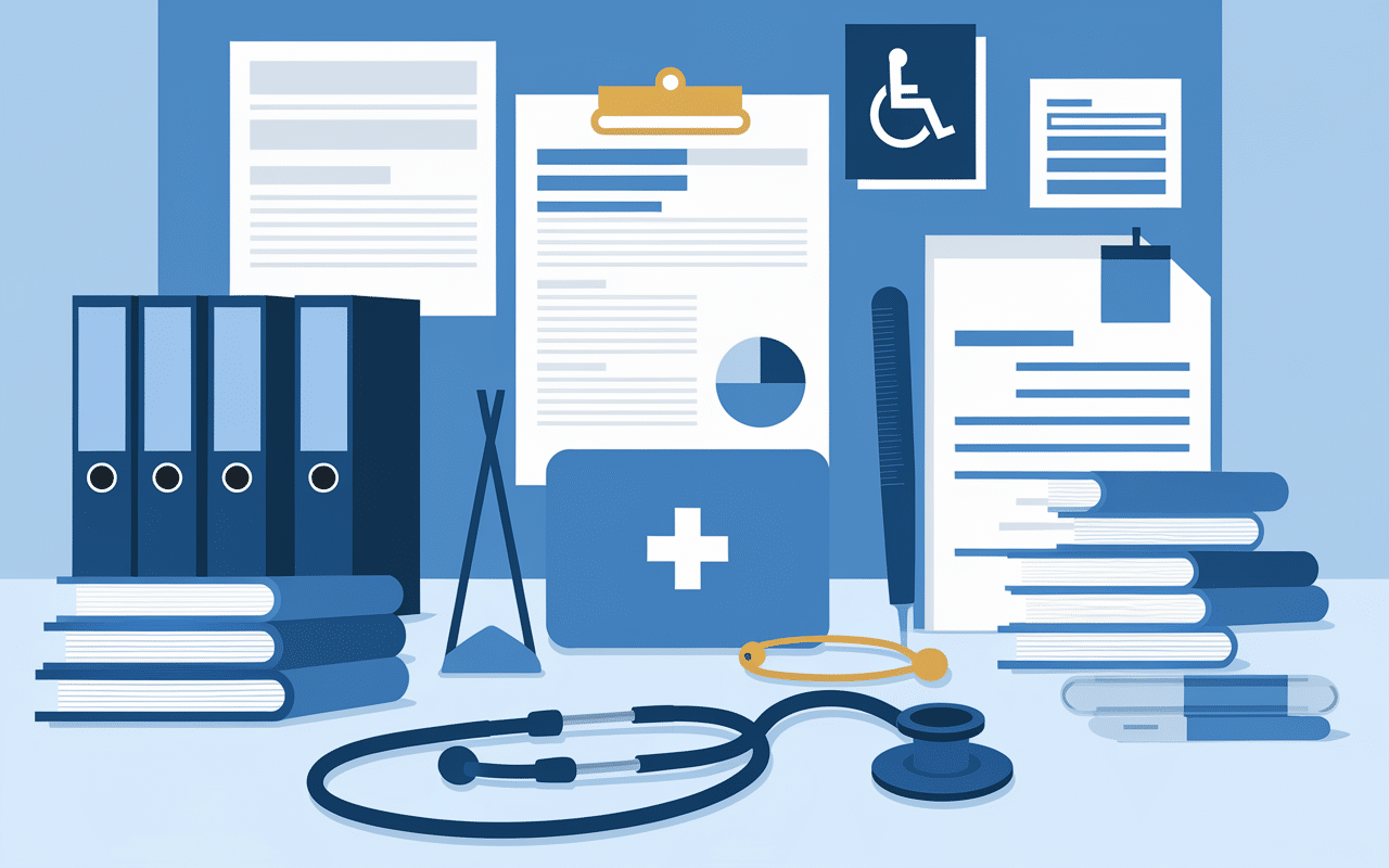 inaptitude au travail et mdph bureau médical dossier handicap