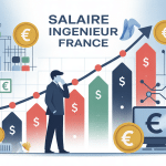 illustration ingénieur salaire graphique euro france