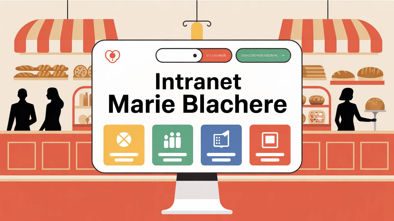interface intranet marie blachere sur ordinateur