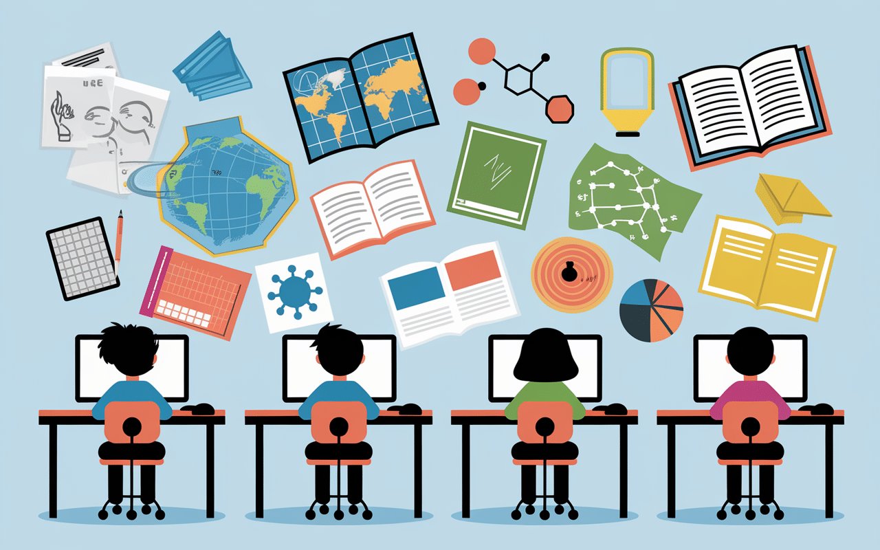 kartable apprentissage multi-niveaux illustration