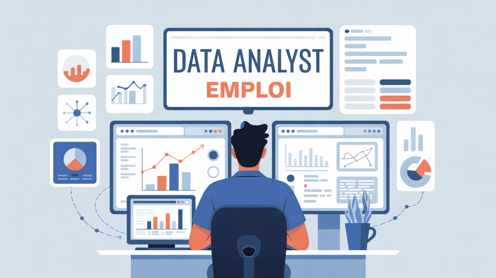 offre d emploi data analyst visuel modern analyse