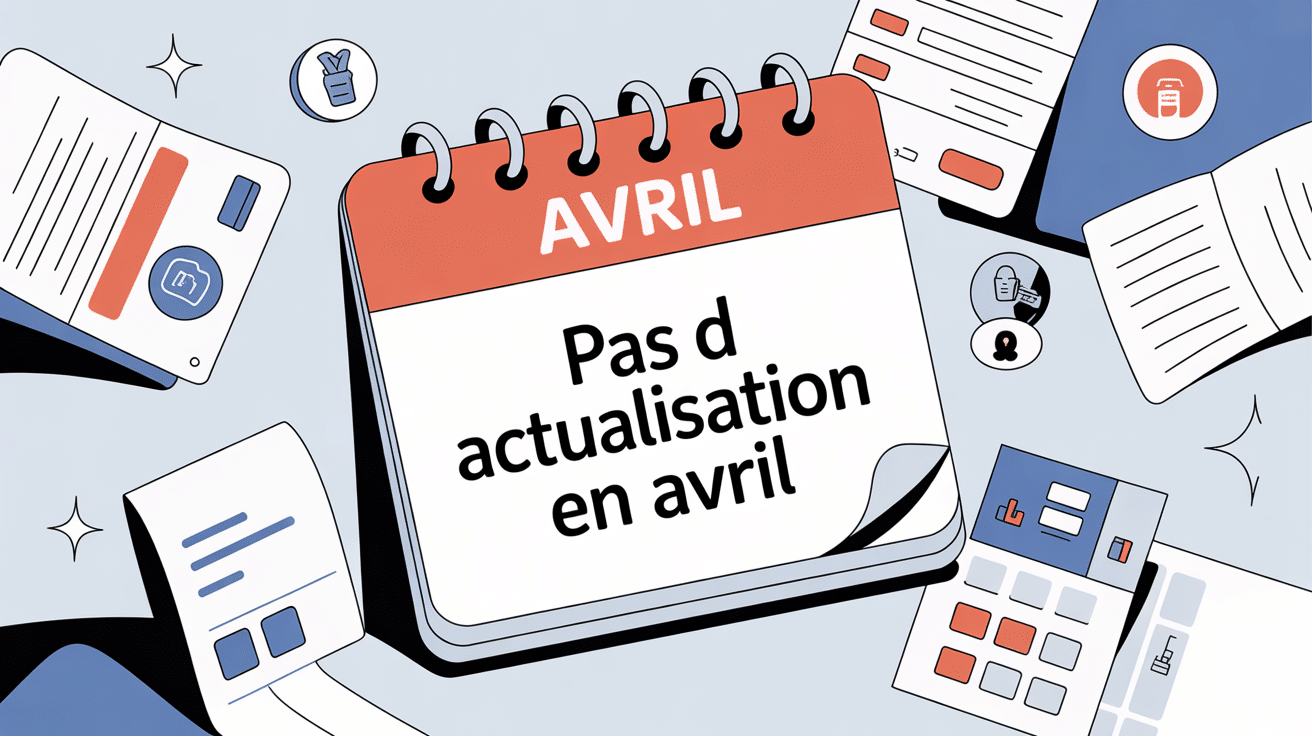 Pas d'actualisation mensuelle nécessaire en avril illustré calendrier prestation sociale