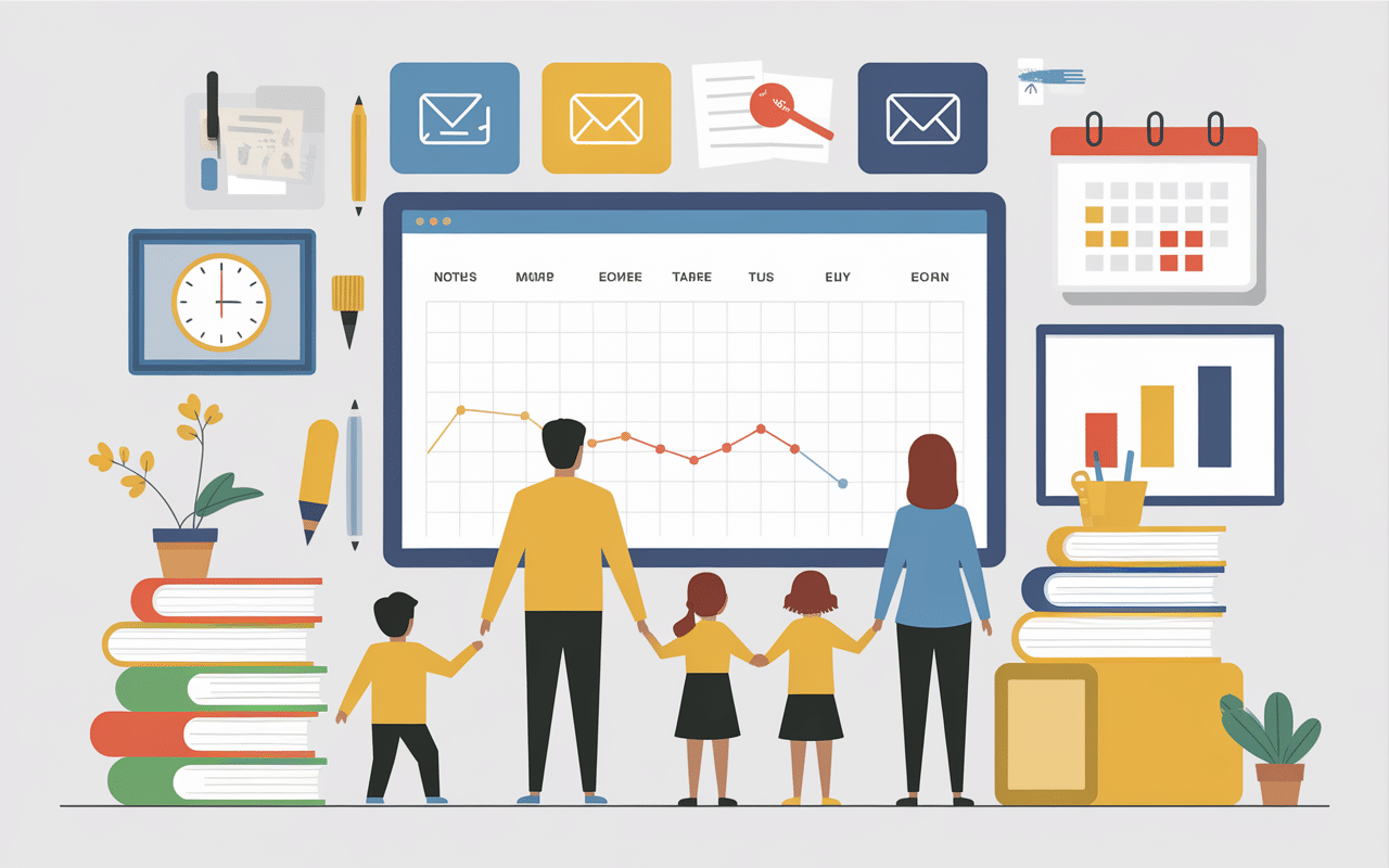 dashboard pronote famille fonctionnalités