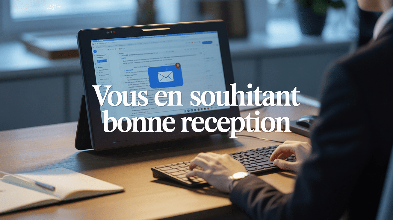 vous en souhaitant bonne réception email au bureau