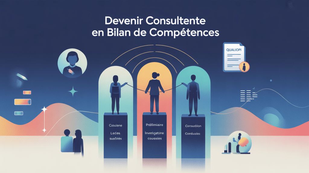 Illustration guide pour devenir consultant en bilan de compétences