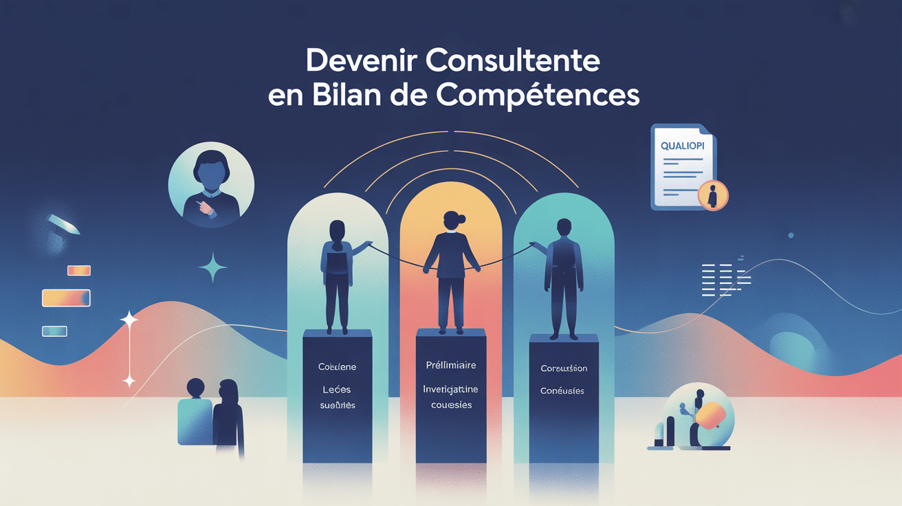 Illustration guide pour devenir consultant en bilan de compétences