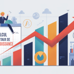 calcule du taux de croissance graphique entreprise