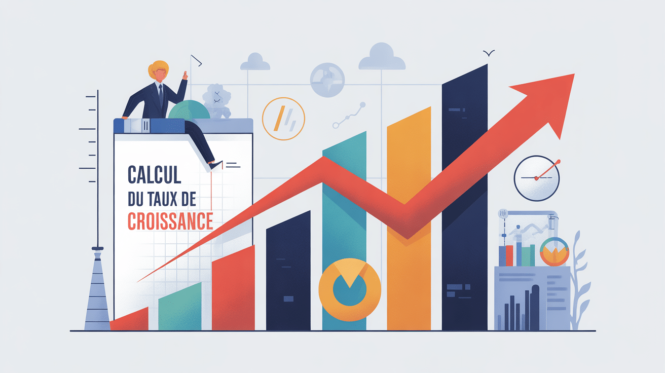 calcule du taux de croissance graphique entreprise