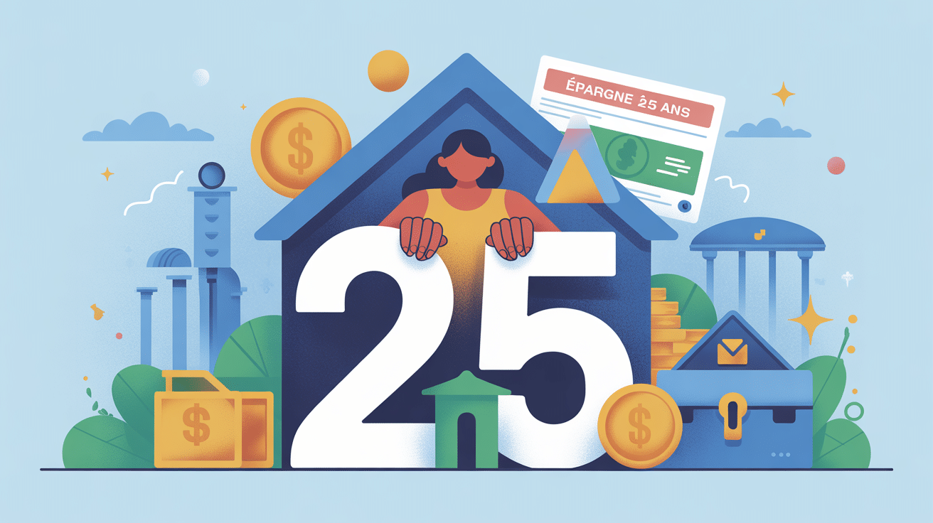 combien avoir de côté à 25 ans illustration sécurité financière jeune