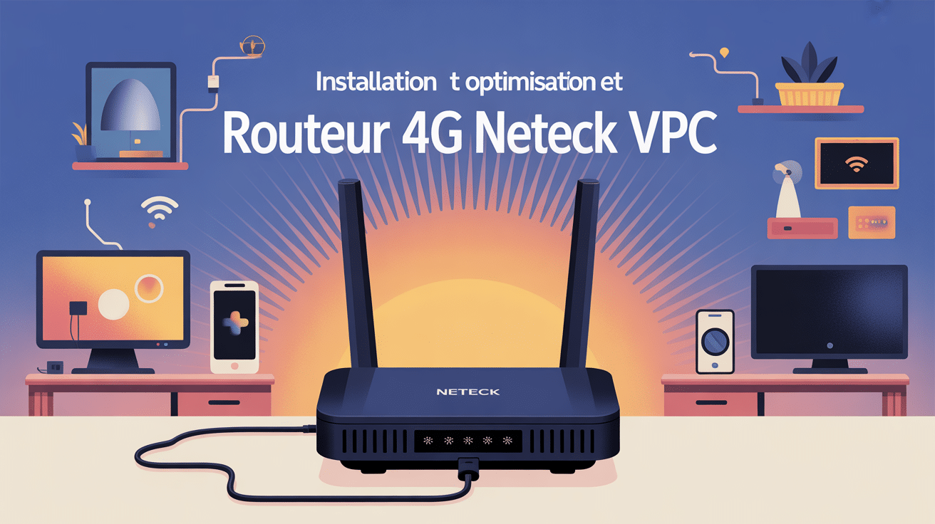 Routeur 4G neteck vpc connecté à la maison