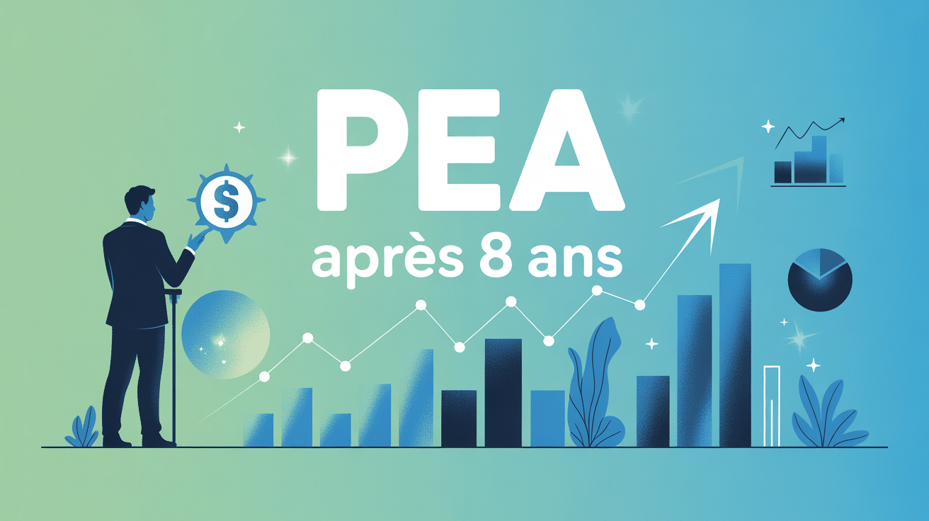 pea fiscalité après 8 ans visuel investisseur portefeuille