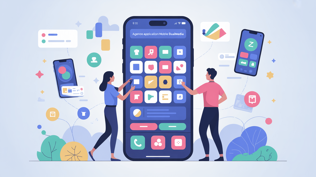 collaboration stratégique agence application mobile dualmedia