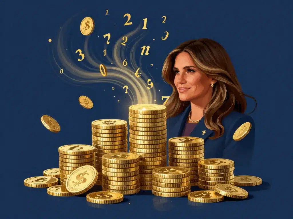 Graphique melania trump fortune chiffres clés
