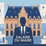 illustration salaire maire France 2026 devant hôtel de ville