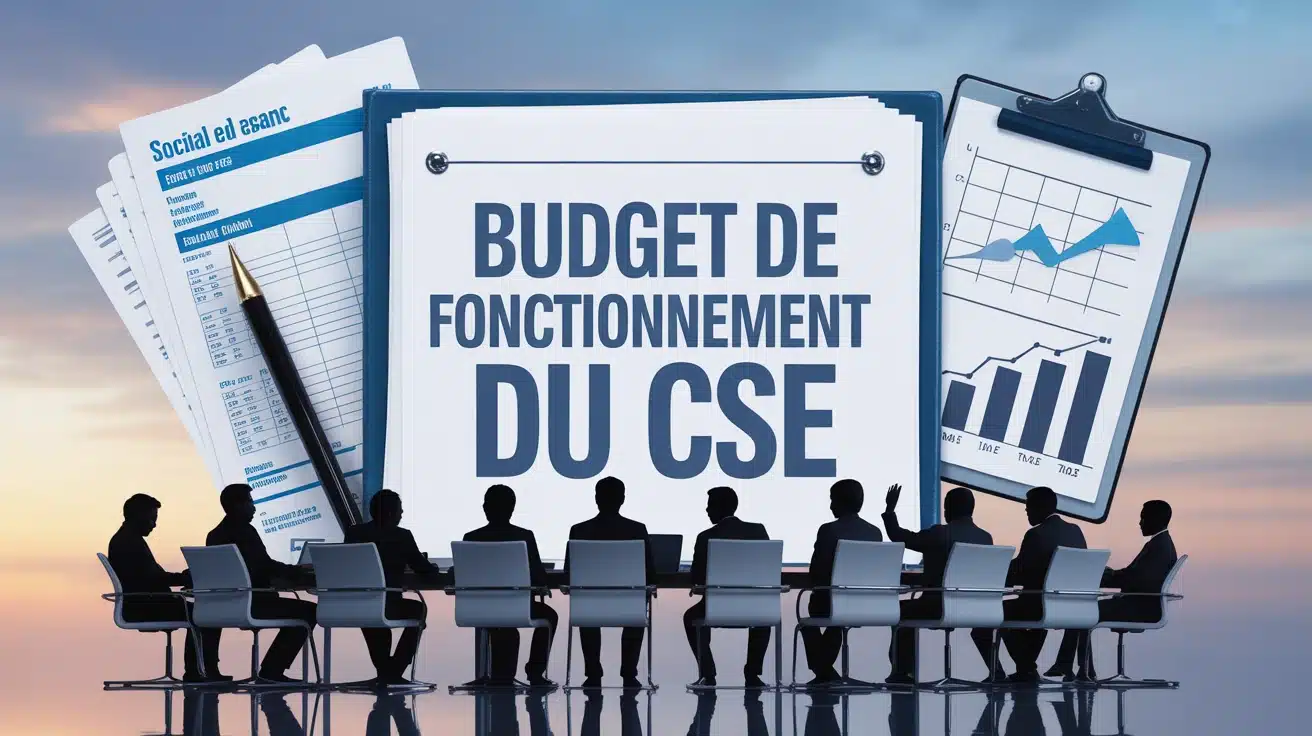 Illustration budget de fonctionnement du CSE avec réunion et documents financiers