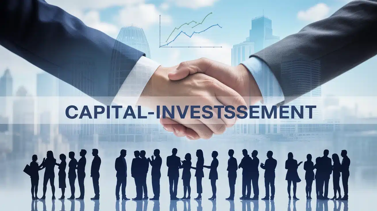 illustration capital investissement ecosysteme graphique accord entreprise