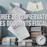 Illustration archivage durée de conservation des documents fiscaux