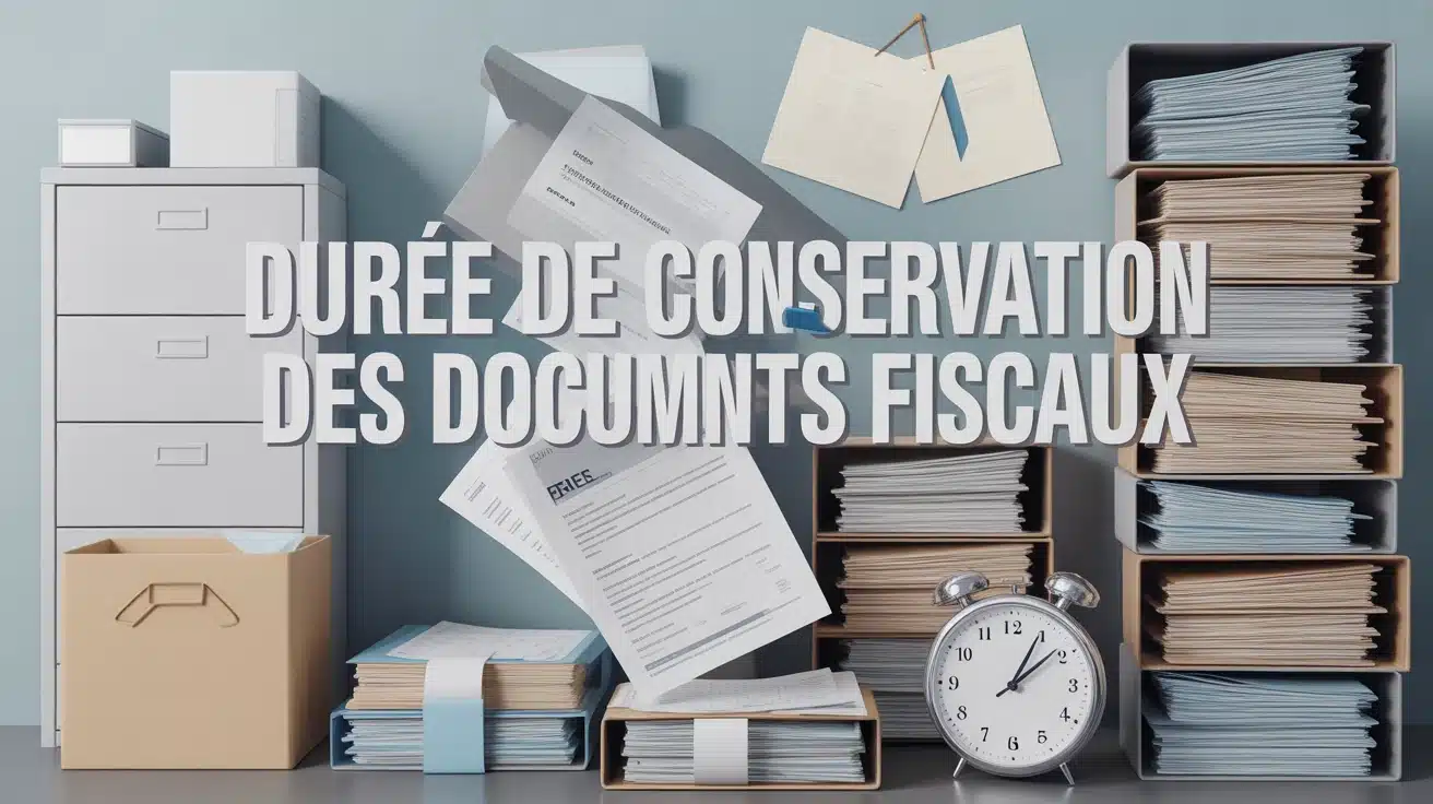 Illustration archivage durée de conservation des documents fiscaux