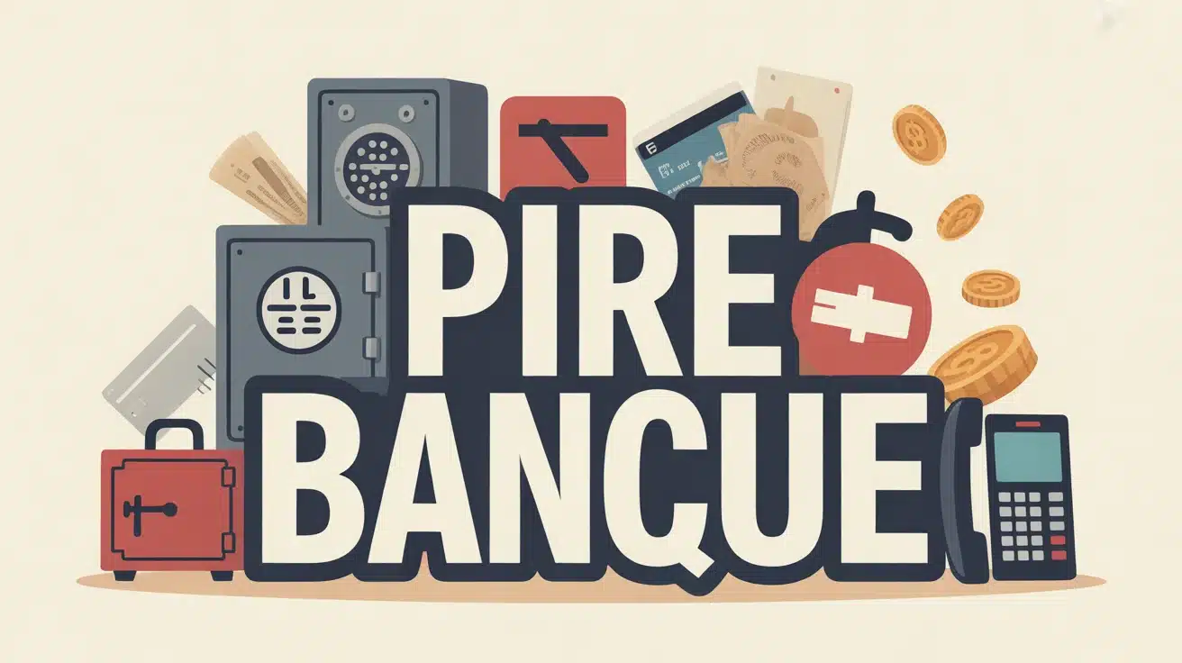 Illustration vectorielle pire banque avec coffre verrouillé et carte barrée