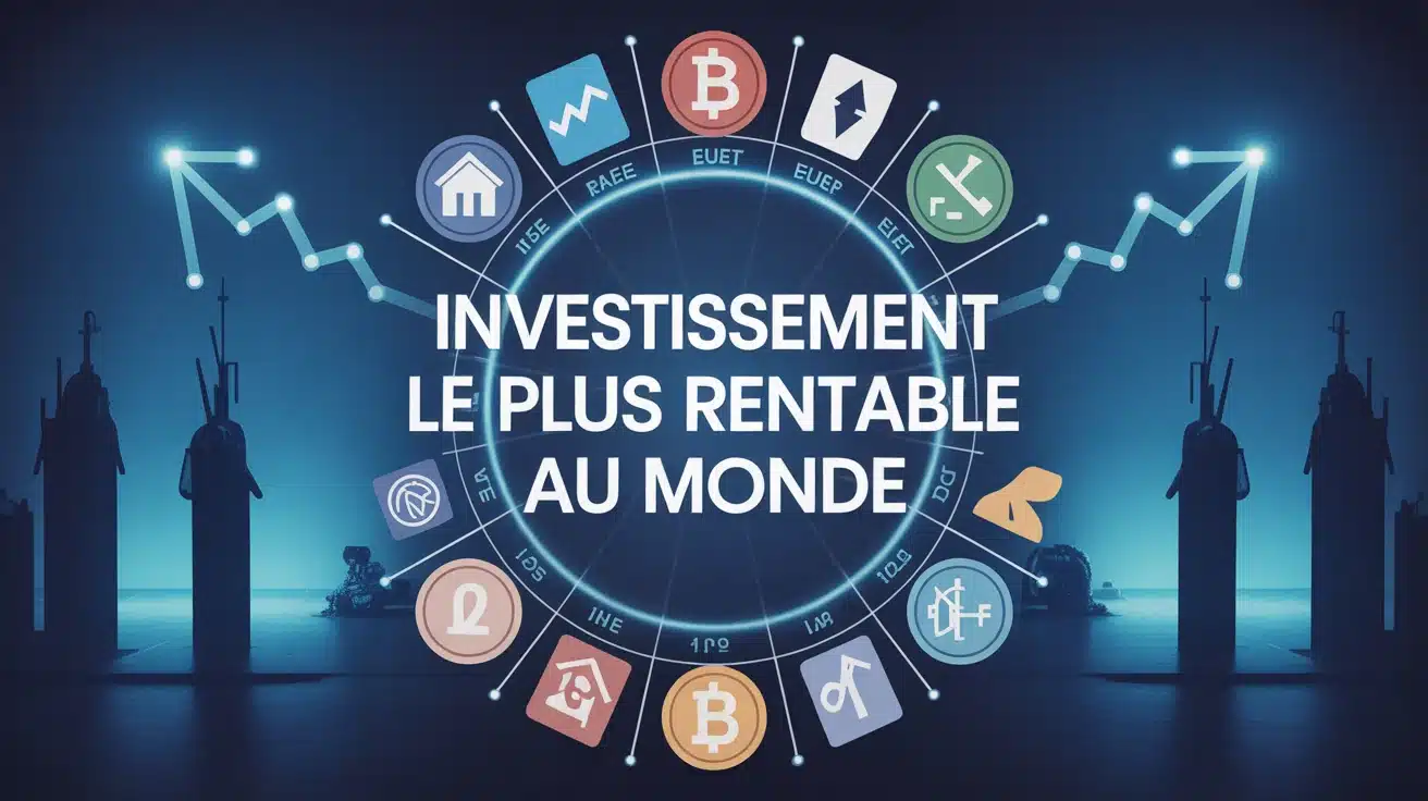 illustration vectorielle investissement le plus rentable au monde avec actifs diversifiés