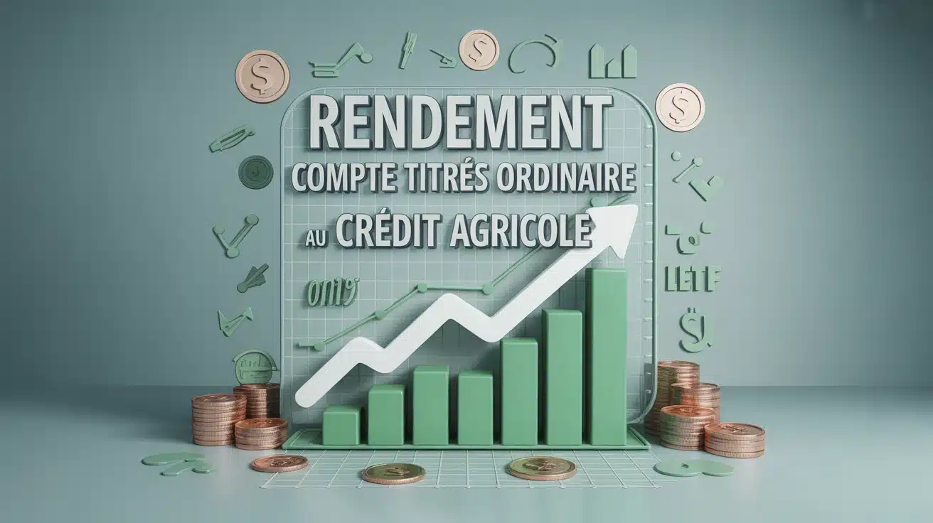 illustration rendement compte titres ordinaire Crédit Agricole graphique croissance