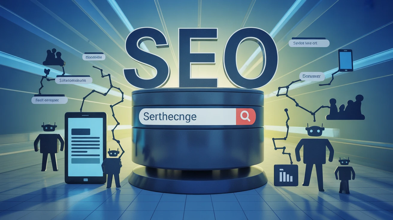 SEO guide, illustration stratégie référencement