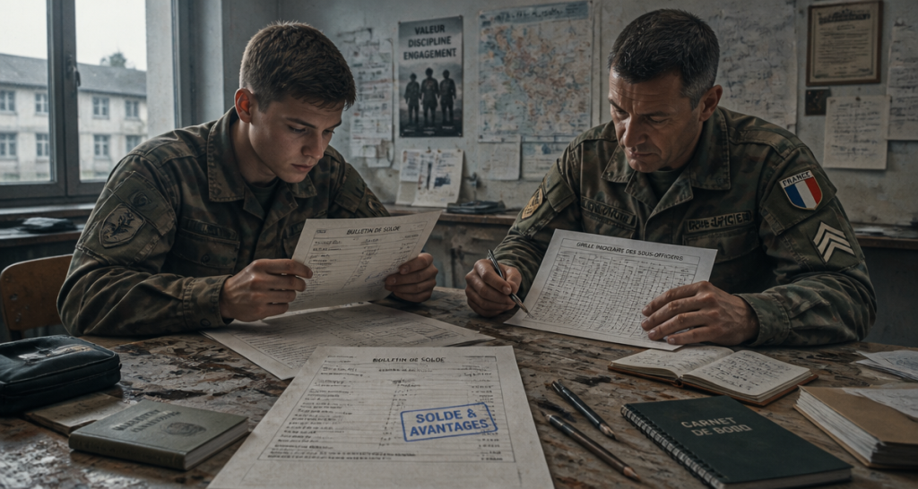 salaire armée de terre par grade fiche de solde
