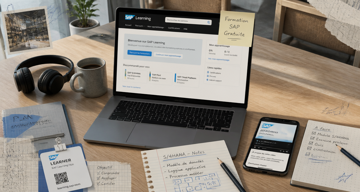 sap formation gratuite interface ordinateur bureau