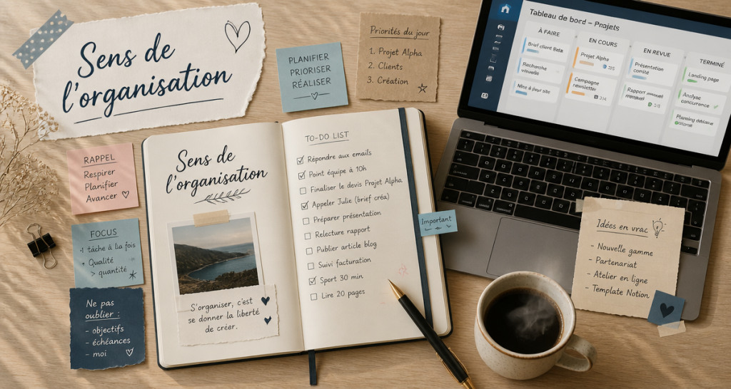 sens de l organisation agenda to do list kanban