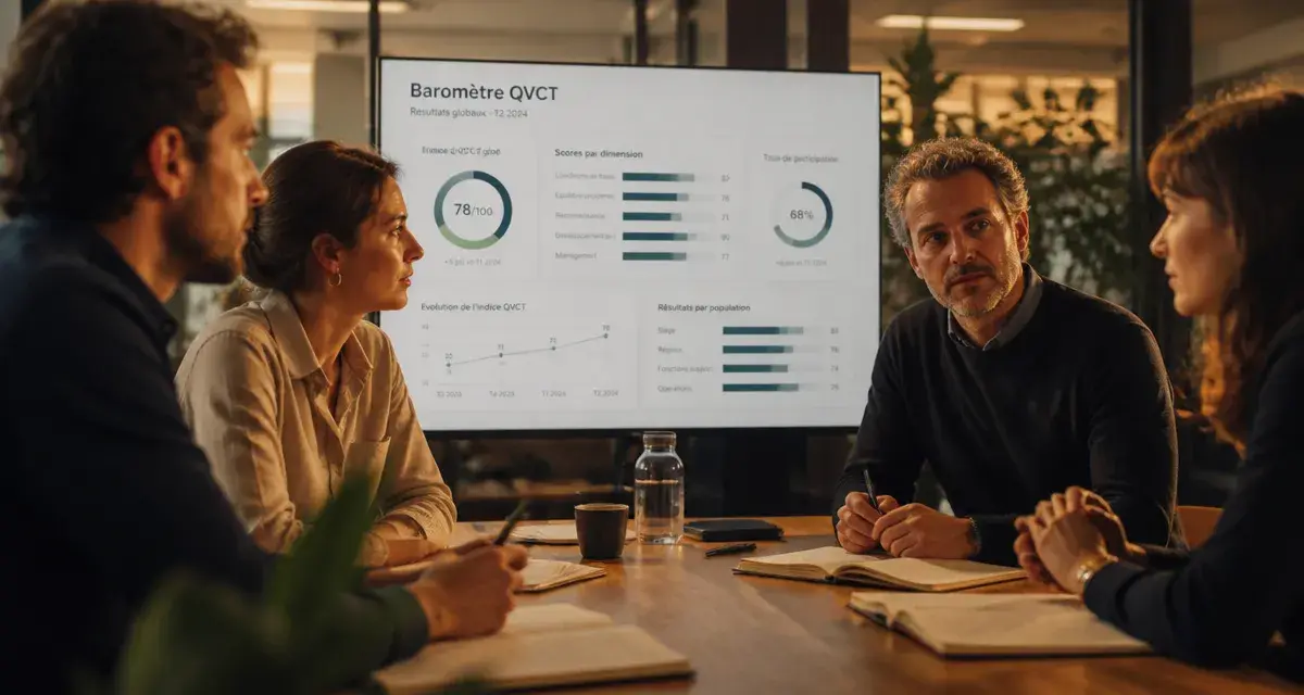 Ambiance travail : baromètre QVCT en réunion