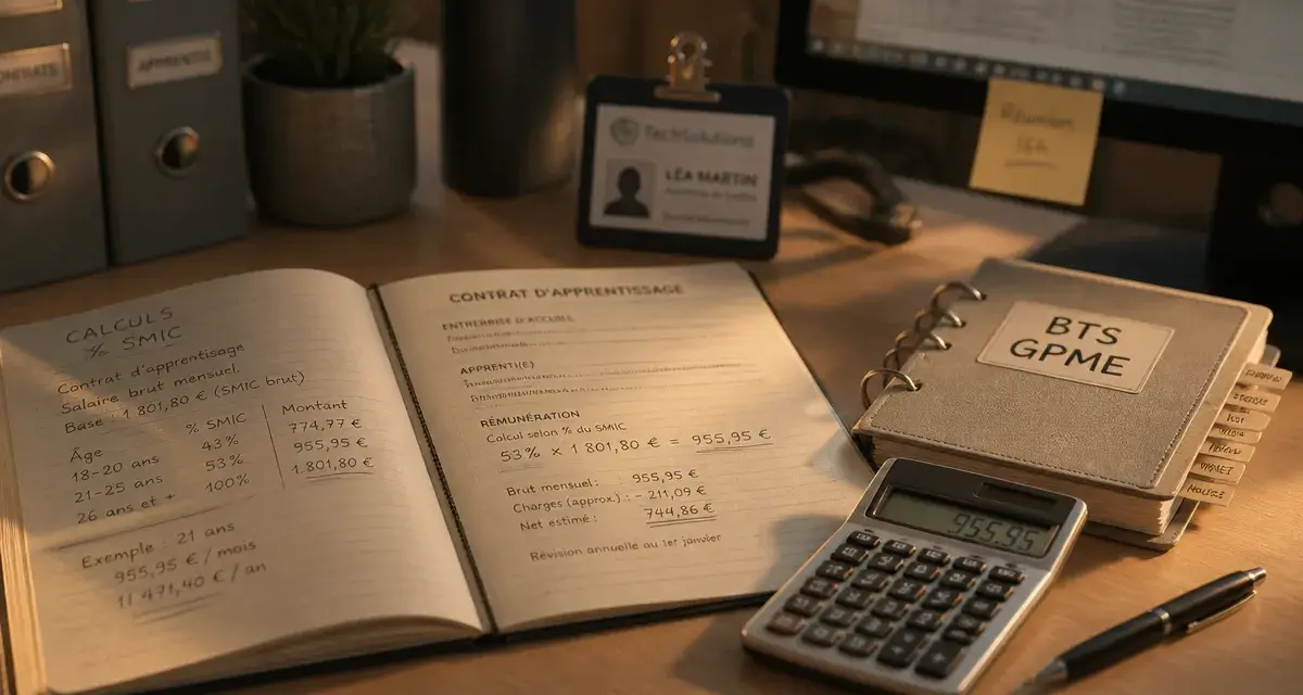 bts gpme alternance salaire : calcul SMIC et grilles par âge