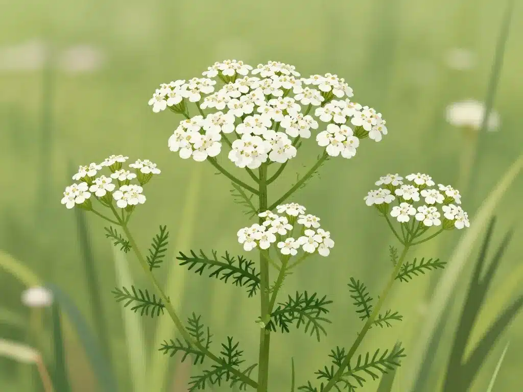 Achillée millefeuille confusion reconnaissance visuelle feuilles et fleurs