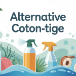 illustration alternative coton tige outils écologiques