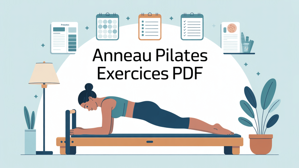 illustration séance pilates anneau exercices pdf