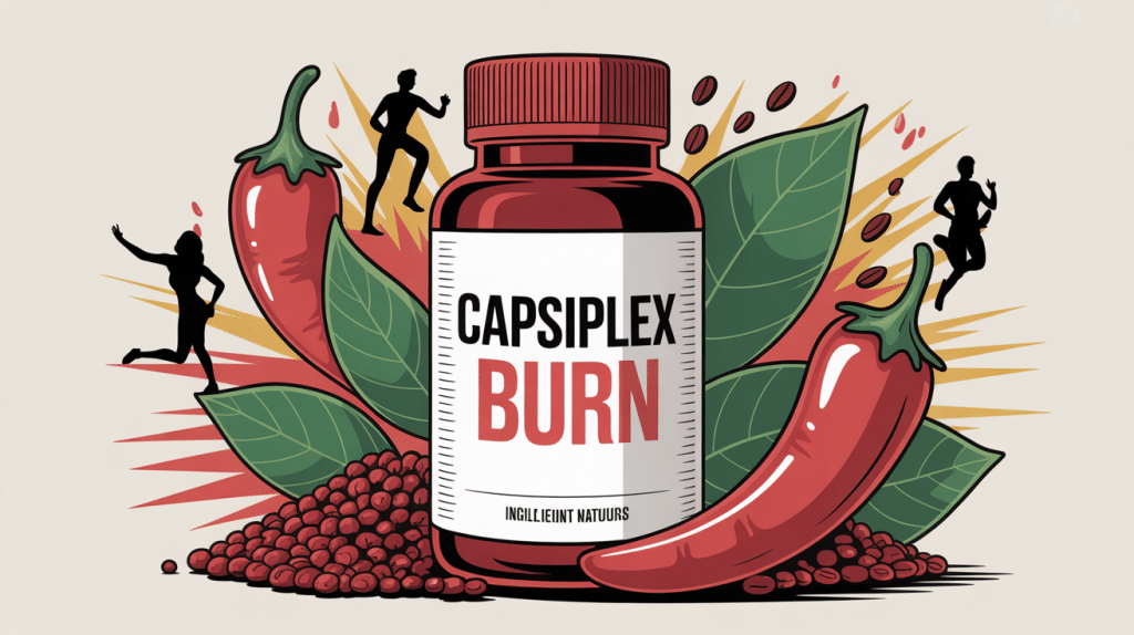 capsiplex burn avis image complément brûleur de graisse avec piment café thé vert