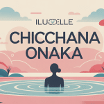 chicchana onaka illustration stylisée ventre plat japonais